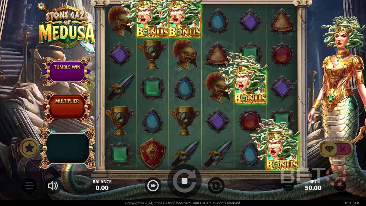 Stone Gaze of Medusa Recenze podle BETO Slots