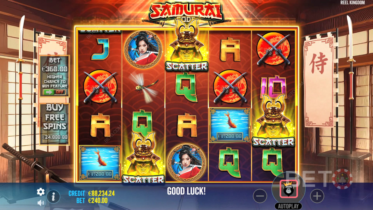 Samurai Code Recenze podle BETO Slots
