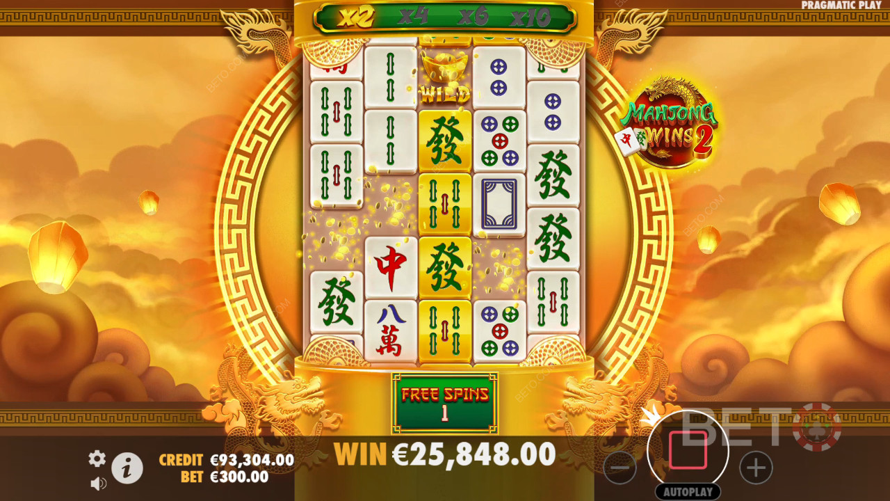 Vyhrajte 100 000x svou sázku ve video automatu Mahjong Wins 2!