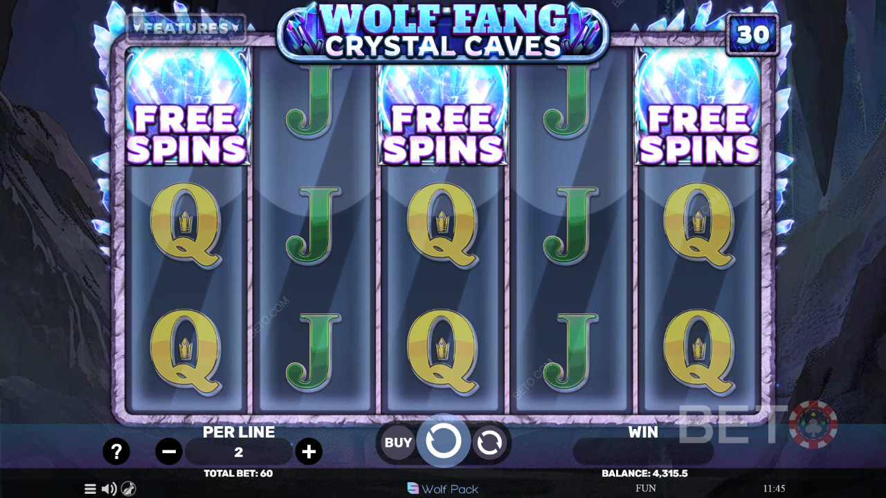 Wolf Fang - Crystal Caves Recenze podle BETO Slots