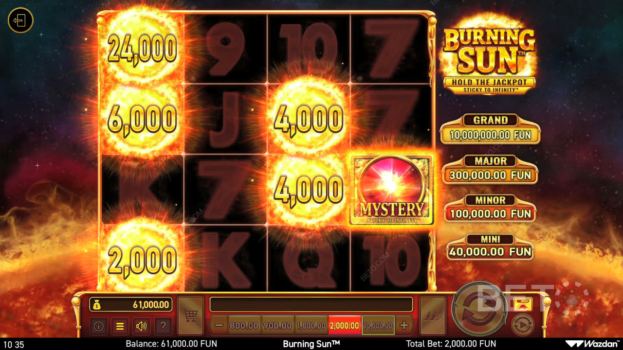 Burning Sun Recenze podle BETO Slots
