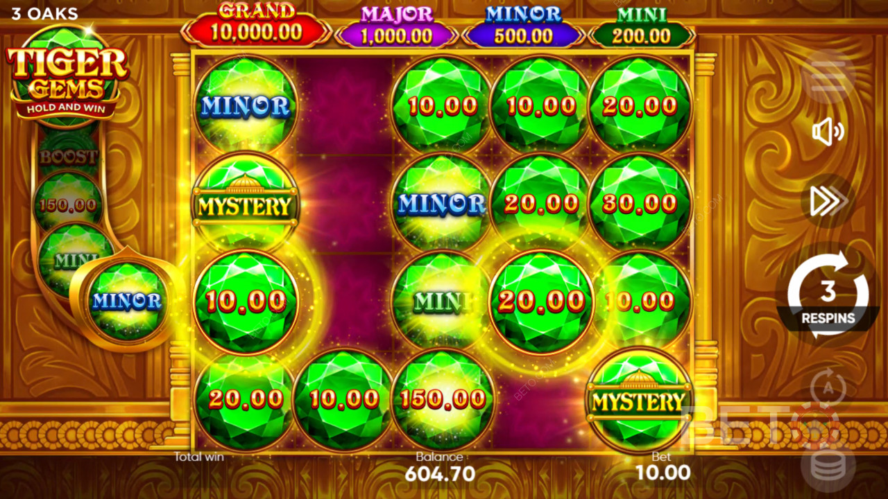 Jak hrát hru Tiger Gems od společnosti 3 Oaks Gaming