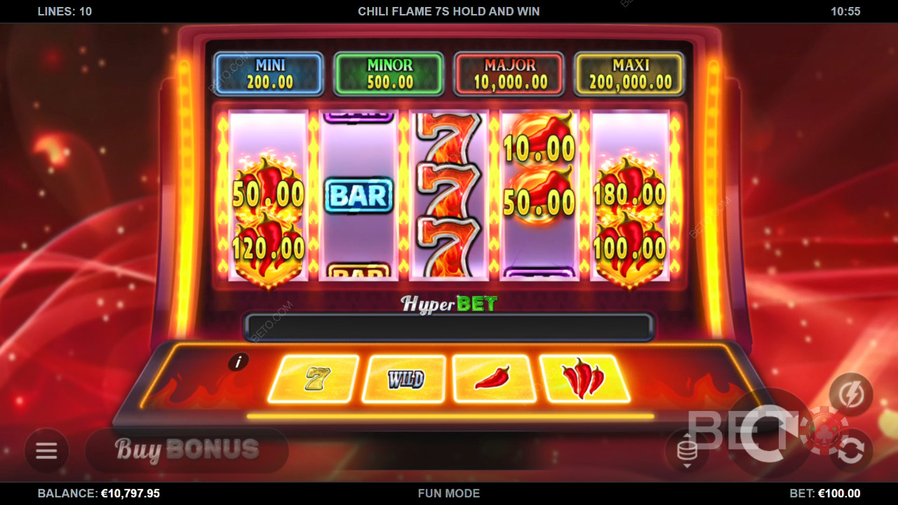 Chili Flame 7s Hold and Win Hrát Zdarma