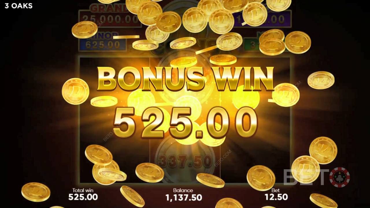 Vysvětlení bonusových funkcí ve hře 777 Coins od 3 Oaks Gaming