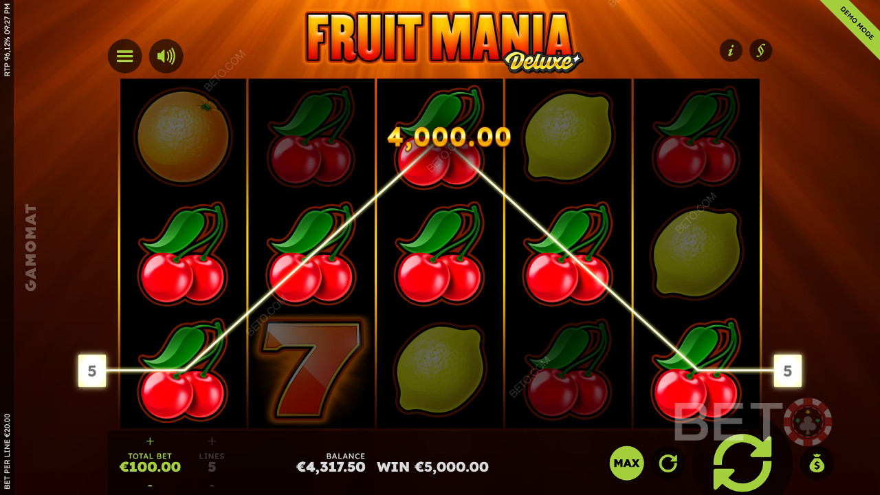 Fruit Mania Deluxe (Gamomat) Hrát Zdarma