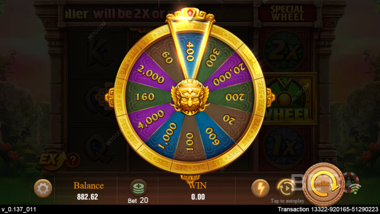 Vysvětlení bonusových funkcí ve hře Fortune Gems 2 od TaDa Gaming
