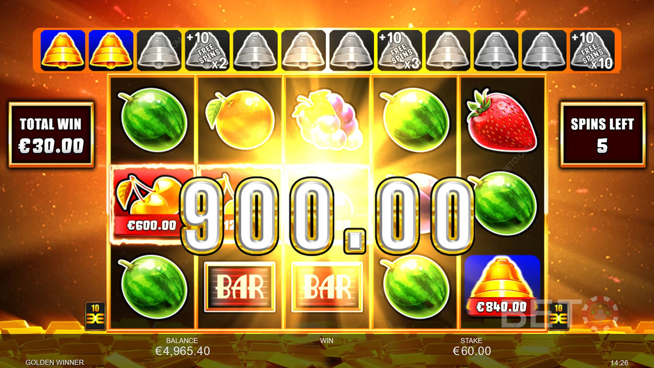 Verdikt pro Golden Winner Online Slot