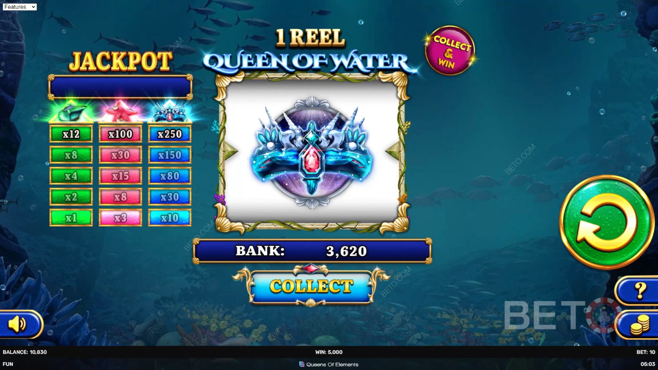 1 Reel Queen of Water Recenze podle BETO Slots