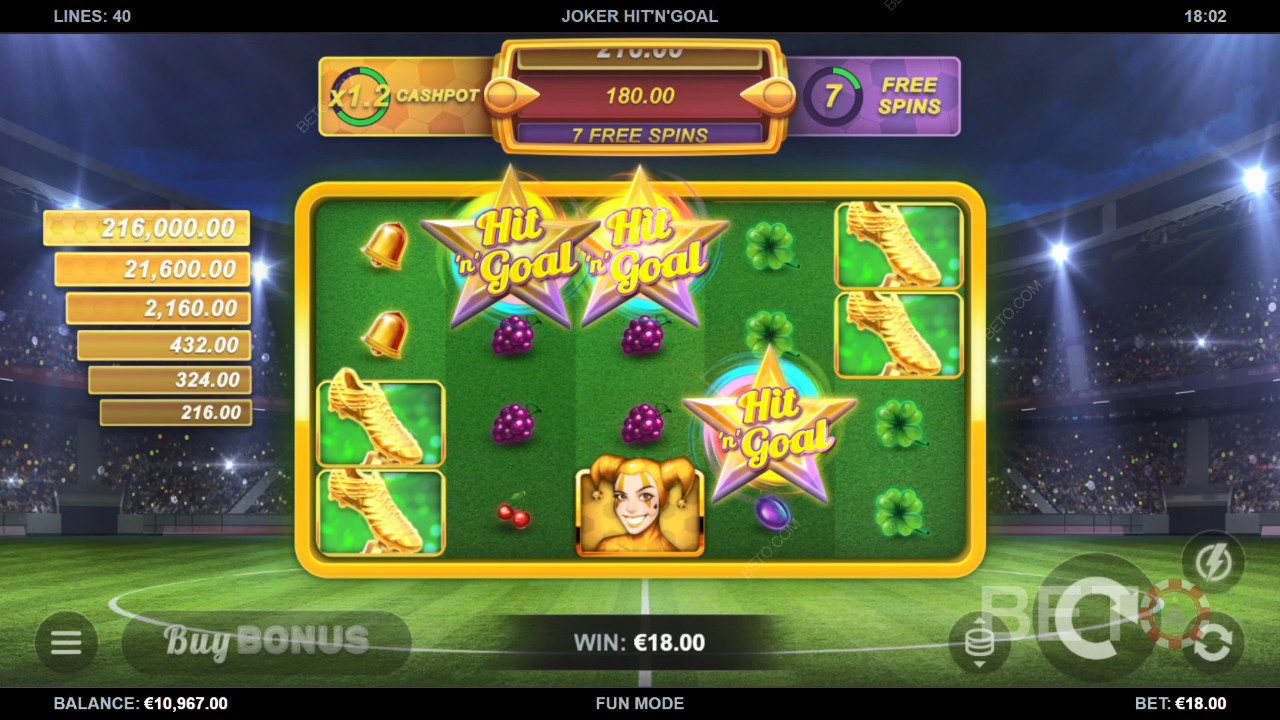 Joker Hit'n'Goal Hrát Zdarma
