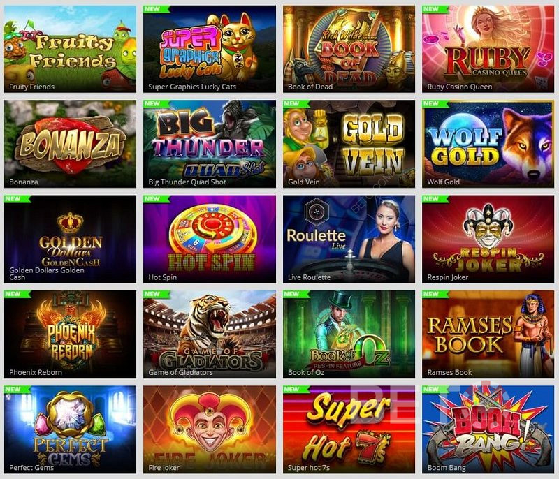 Velký výběr herních automatů v MagicRed Casino.