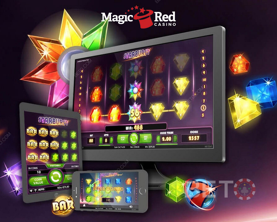 Začněte hrát zdarma v mobilním kasinu MagicRed.
