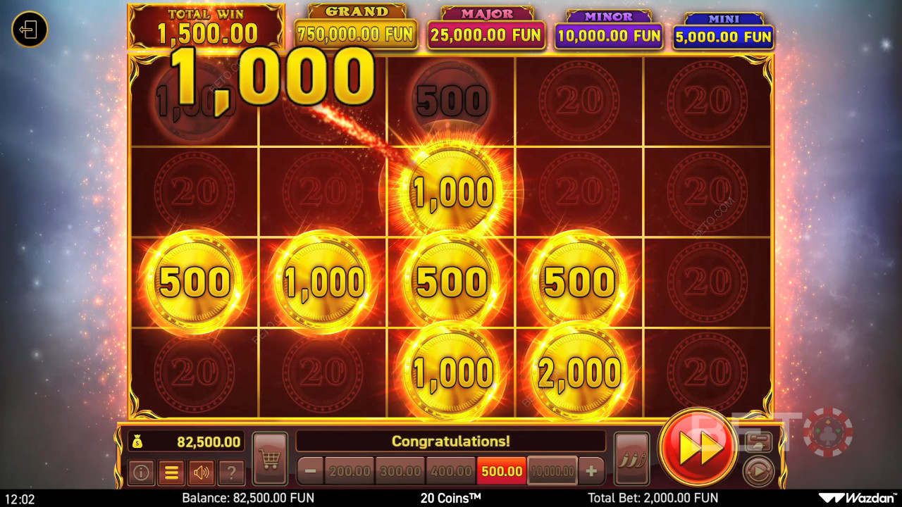 20 mincí Recenze podle BETO Slots