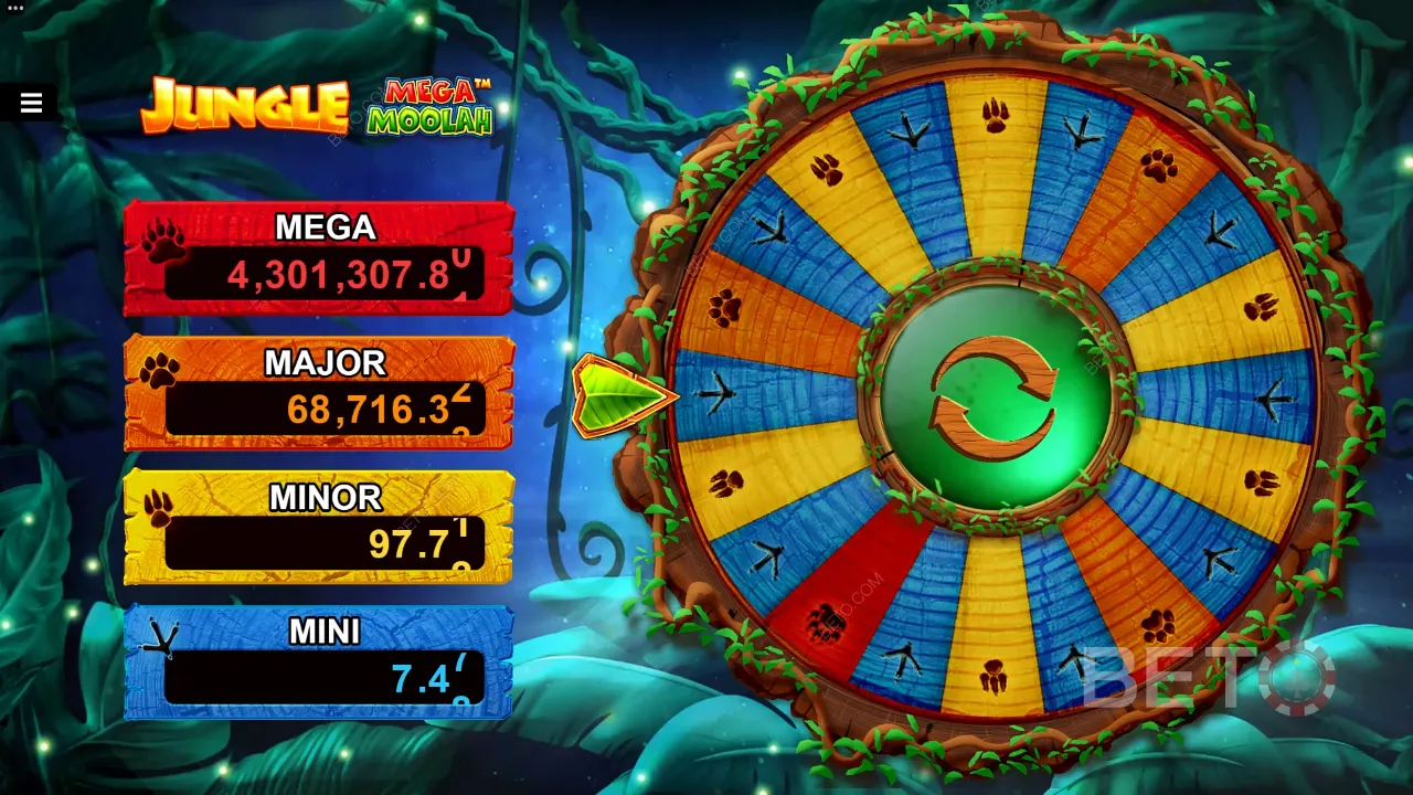 Gameplay of Jungle Mega Moolah video slot - Získejte progresivní jackpot Jungle Mega Moolah