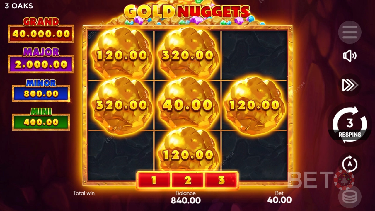 Gold Nuggets Recenze podle BETO Slots