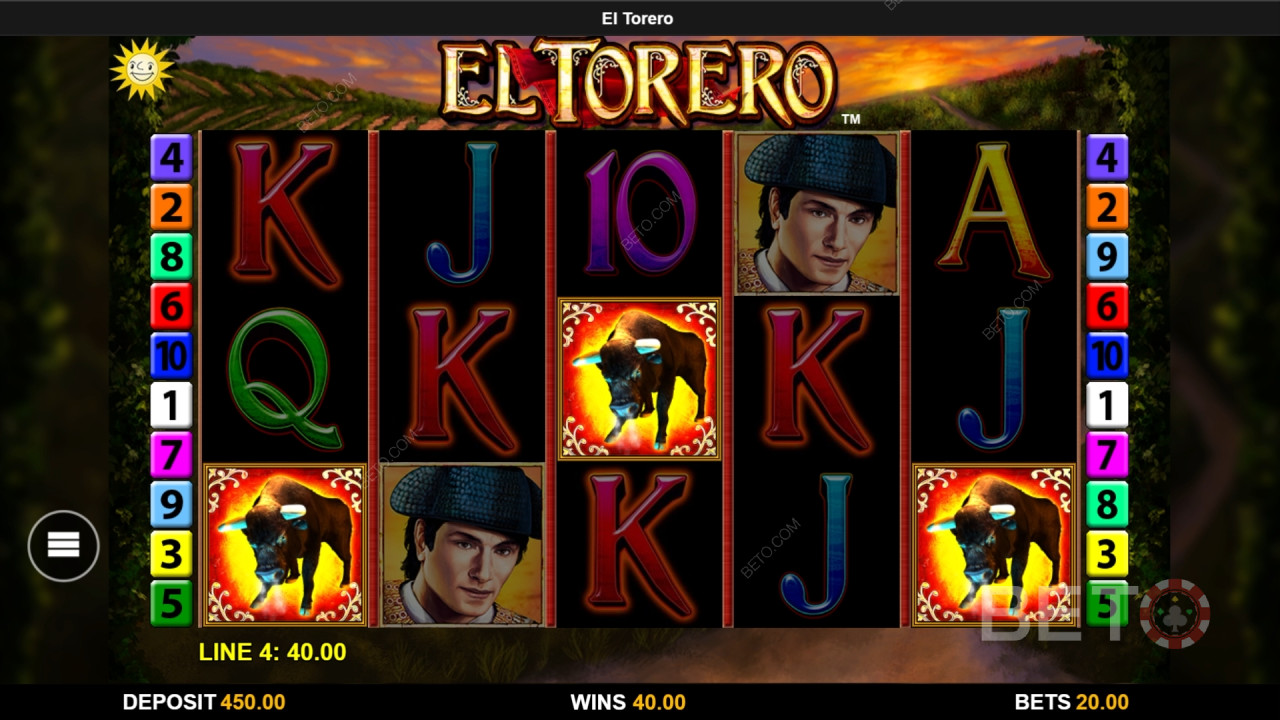 Vysvětlení bonusových funkcí ve hře El Torero od Reel Time Gaming