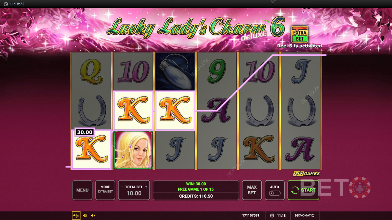Vyhrajte 12 804x svou sázku ve videoloterijním automatu Lucky Lady