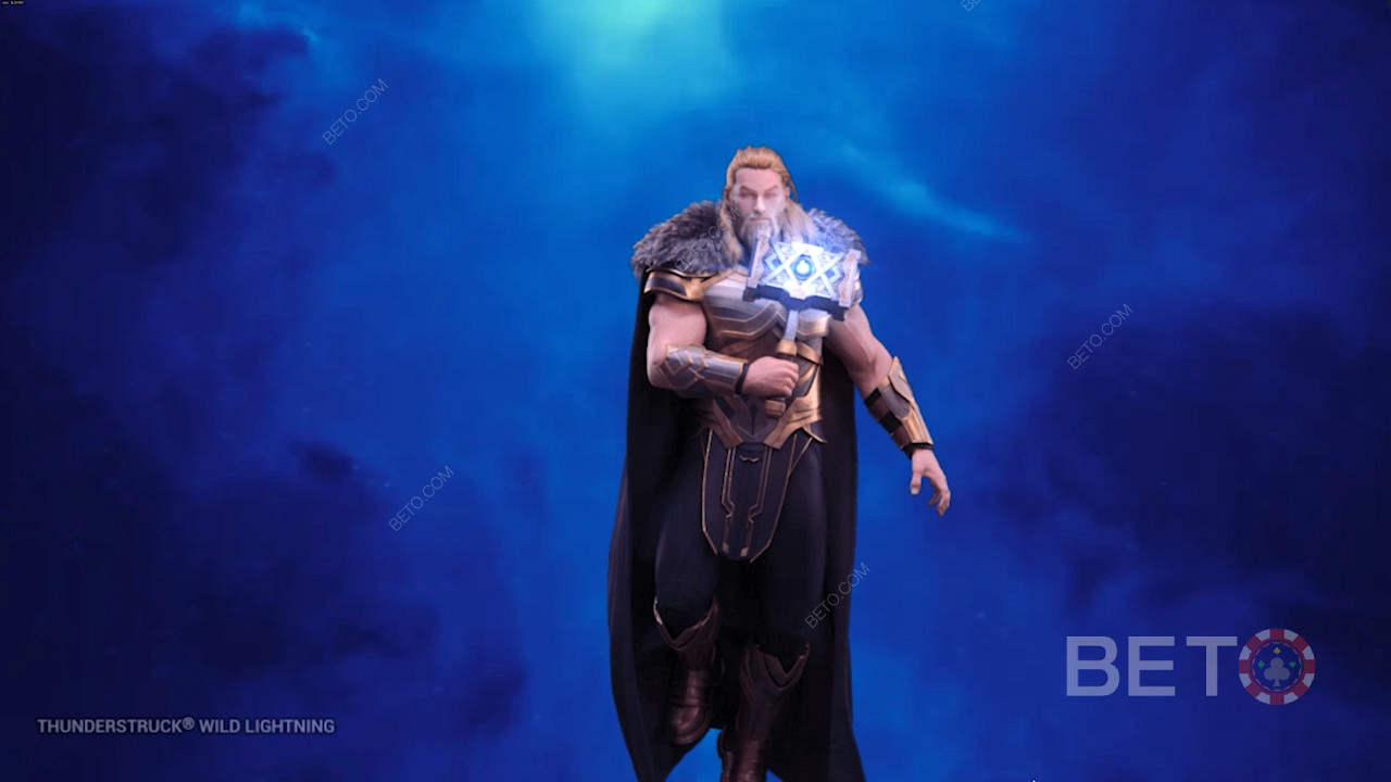 Thor je jediným božstvem v online slotu Thunderstruck Wild Lightning.