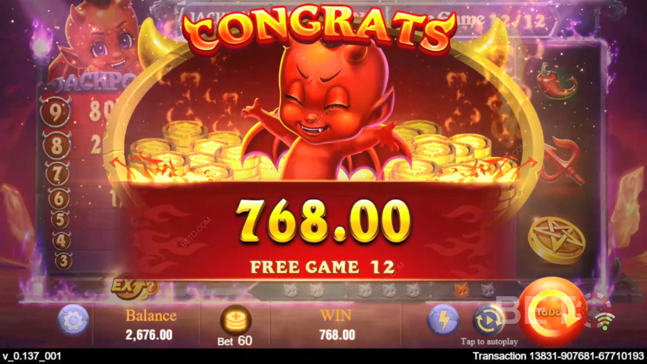 Jak hrát hru Devil Fire od TaDa Gaming