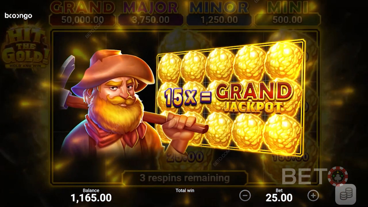 Během kola Bonus Game mohou hráči získat 4 různé jackpoty.
