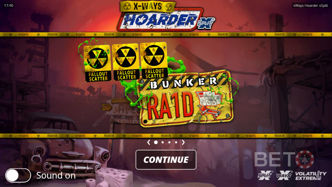 Raději začněte sbírat symboly Scatter, abyste mohli využít bonusové hry Bunker Raid Spins.