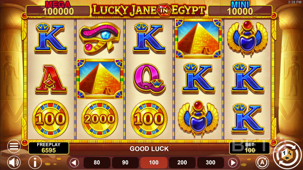 Lucky Jane v Egyptě Hold & Win recenze BETO Slots