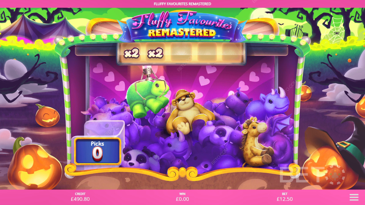 Vysvětlení bonusových funkcí ve Fluffy Favourites Remastered by Eyecon