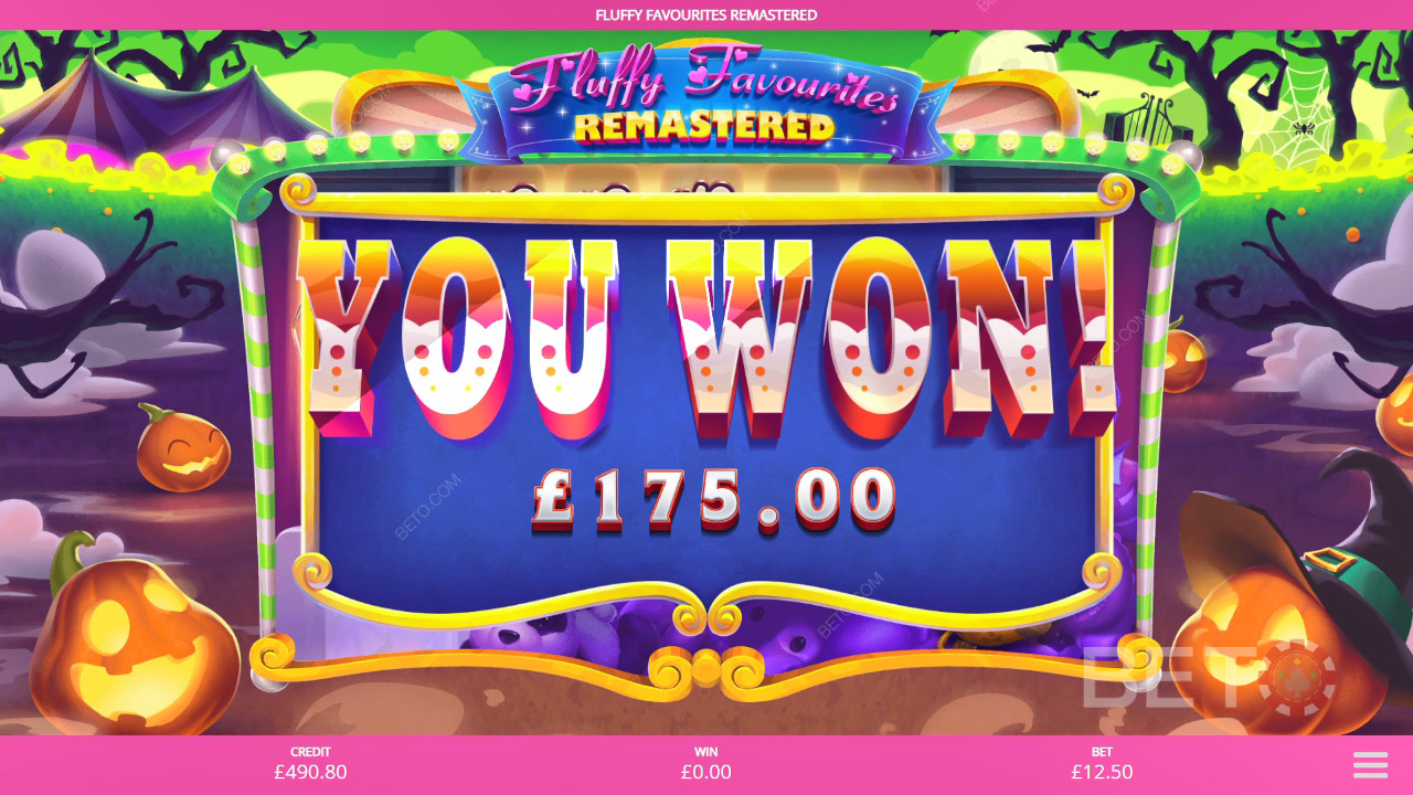 Vyhrajte až 5 000x Vaši sázku ve Fluffy Favourites Remastered Slot Online!