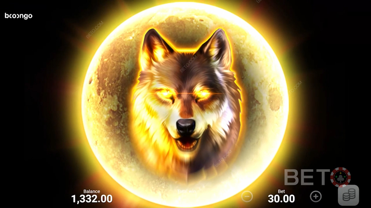 Pociťte šílenství s divokým vlkem, který může spustit bonusovou hru Free Spins.
