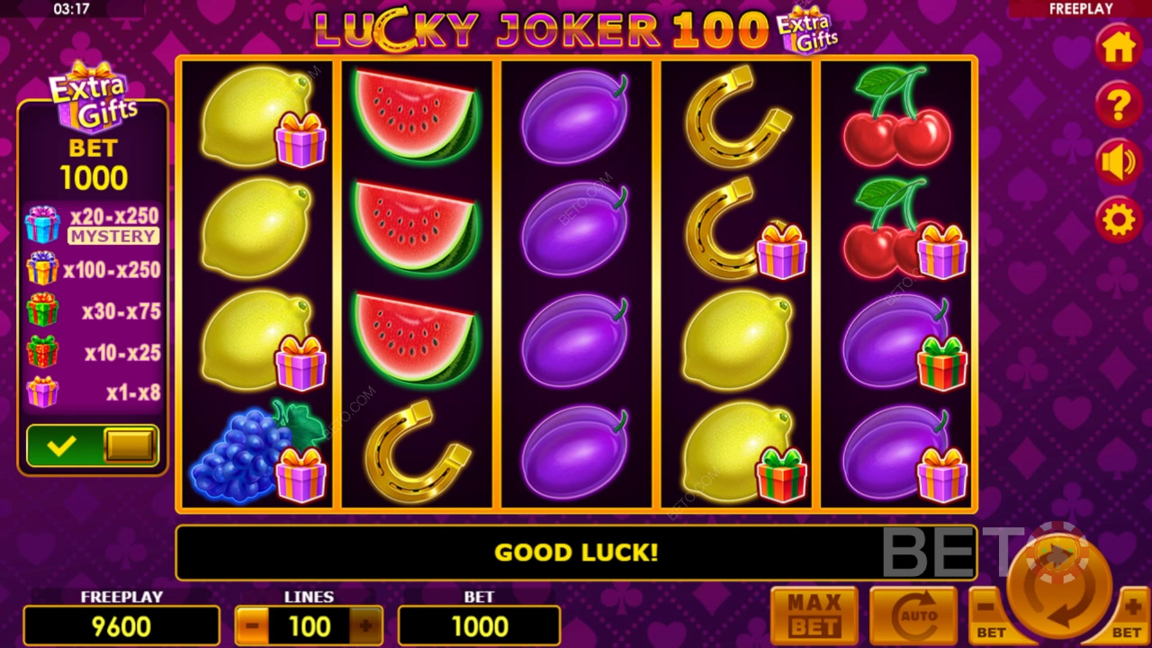 Lucky Joker 100 Extra dárky Recenze podle BETO Slots