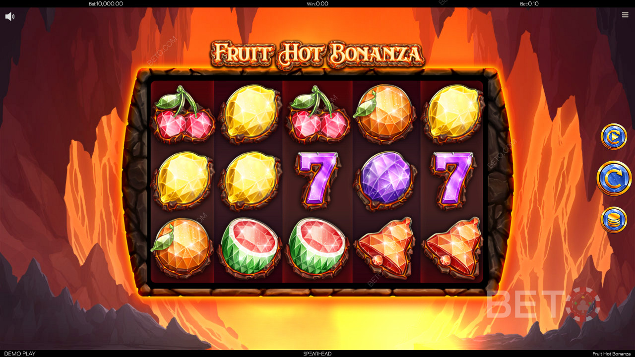 Fruit Hot Bonanza symboly křišťálového ovoce