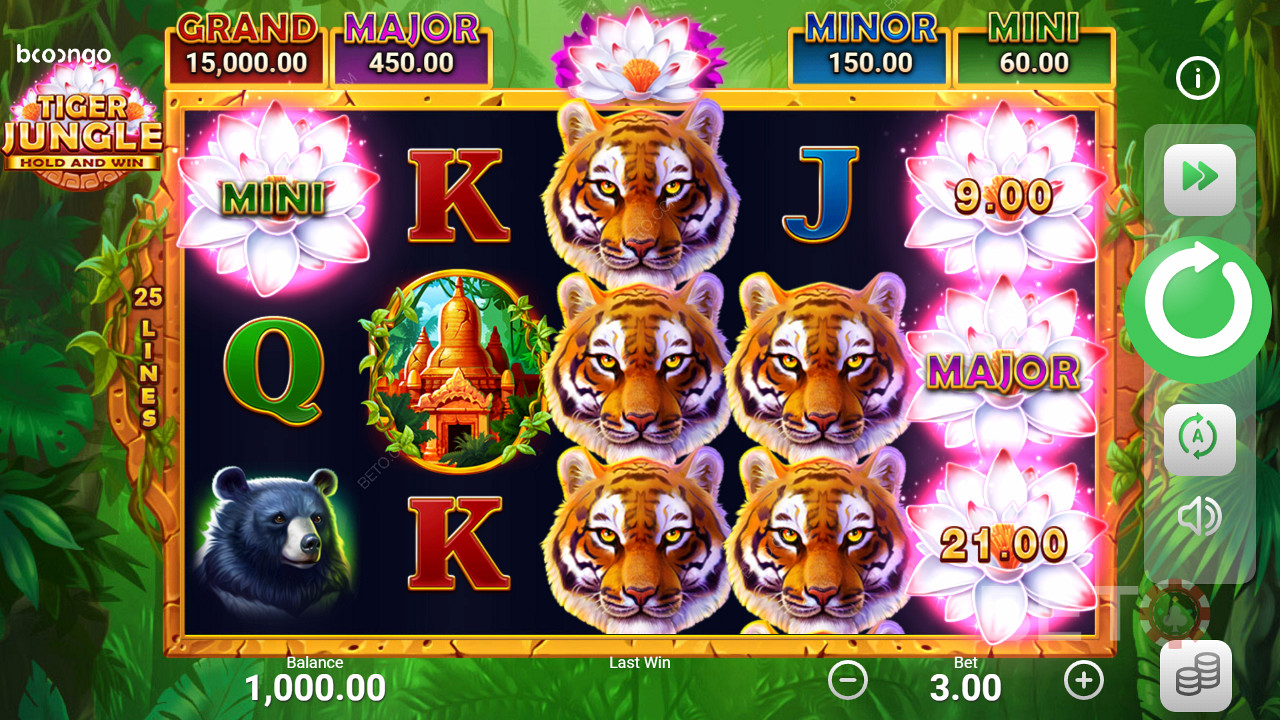 Během kola Bonus Game tohoto slotu mohou hráči získat 4 různé jackpoty.