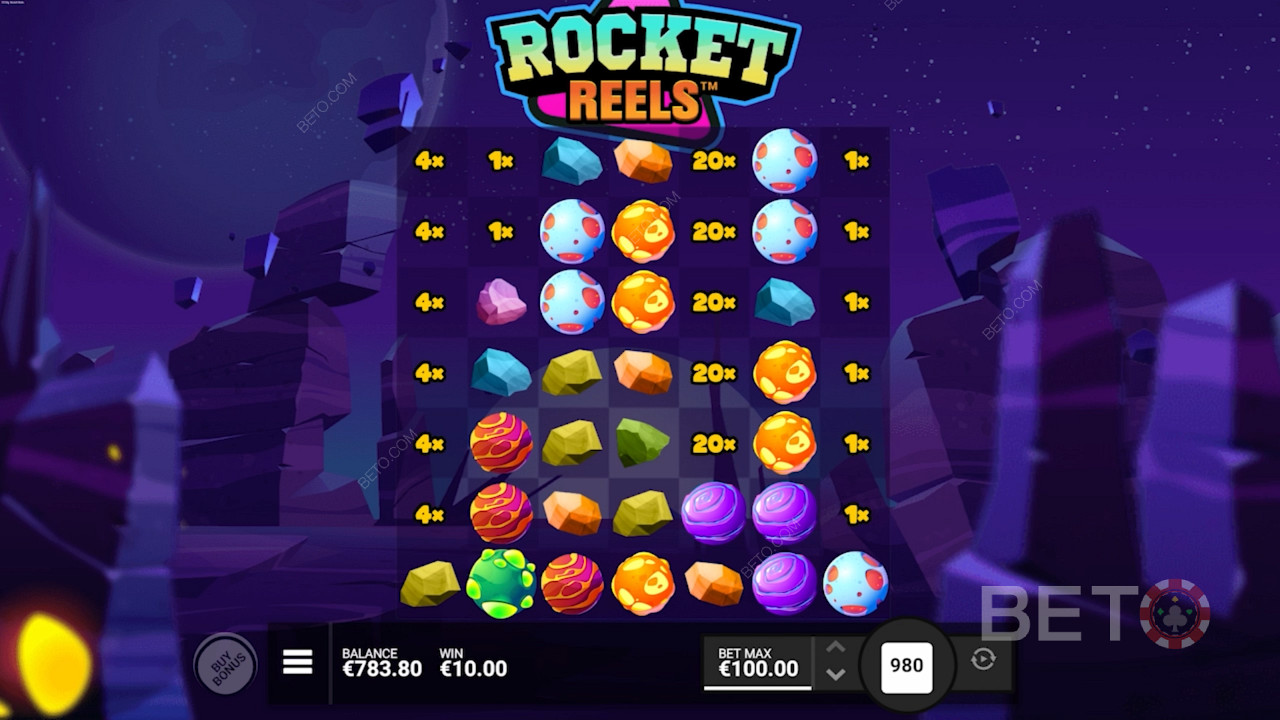 Naskočte na raketu a vyhrajte ve slotu Rocket Reels odměny v hodnotě až 10 000x.