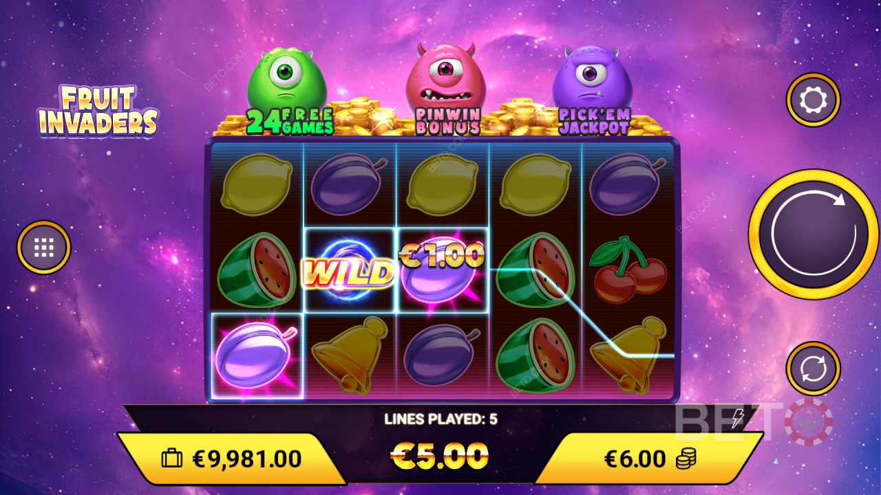 Jak hrát hru Fruit Invaders od společnosti Amigo Gaming