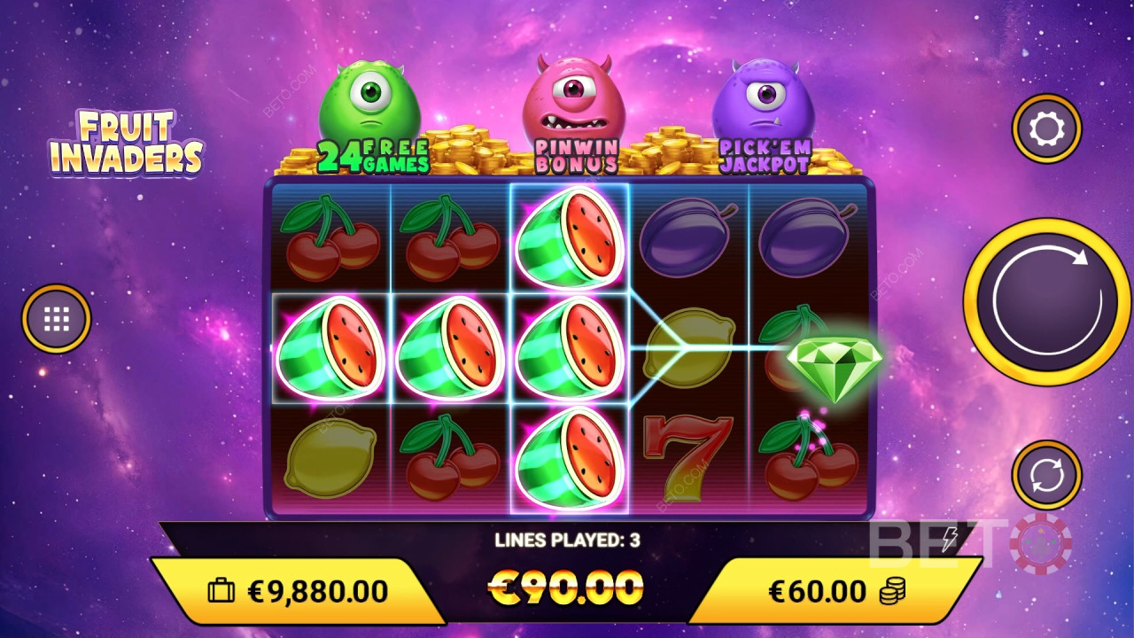 Fruit Invaders Hrát Zdarma