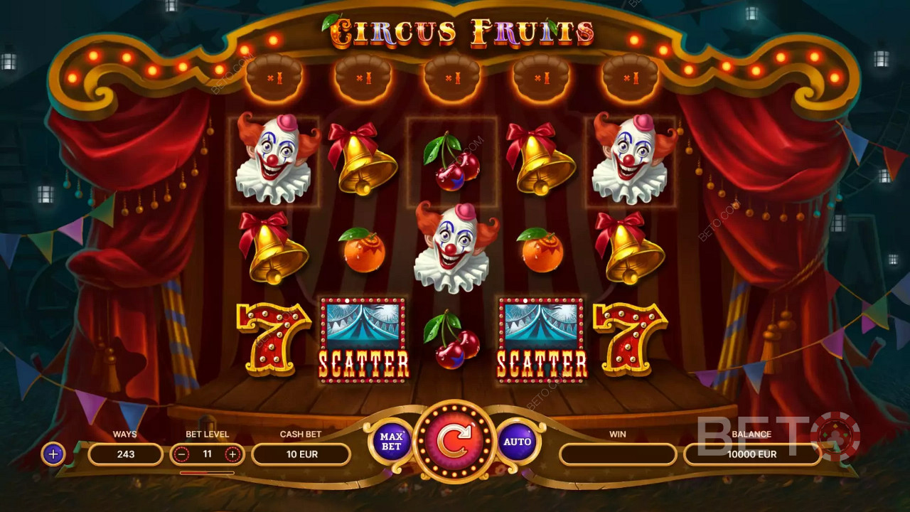 Pohlcující ovládací sestava Circus Fruits