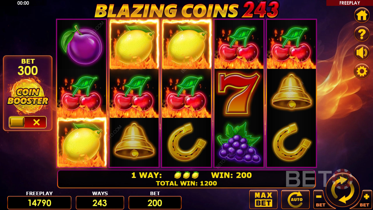Blazing Coins 243 Recenze podle BETO Slots
