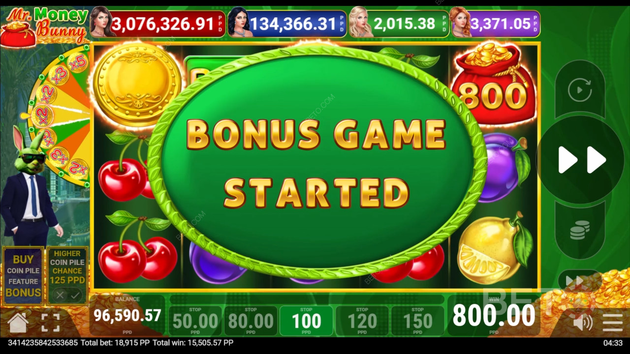 Vysvětlení bonusových funkcí ve hře Money Bunny by Pateplay