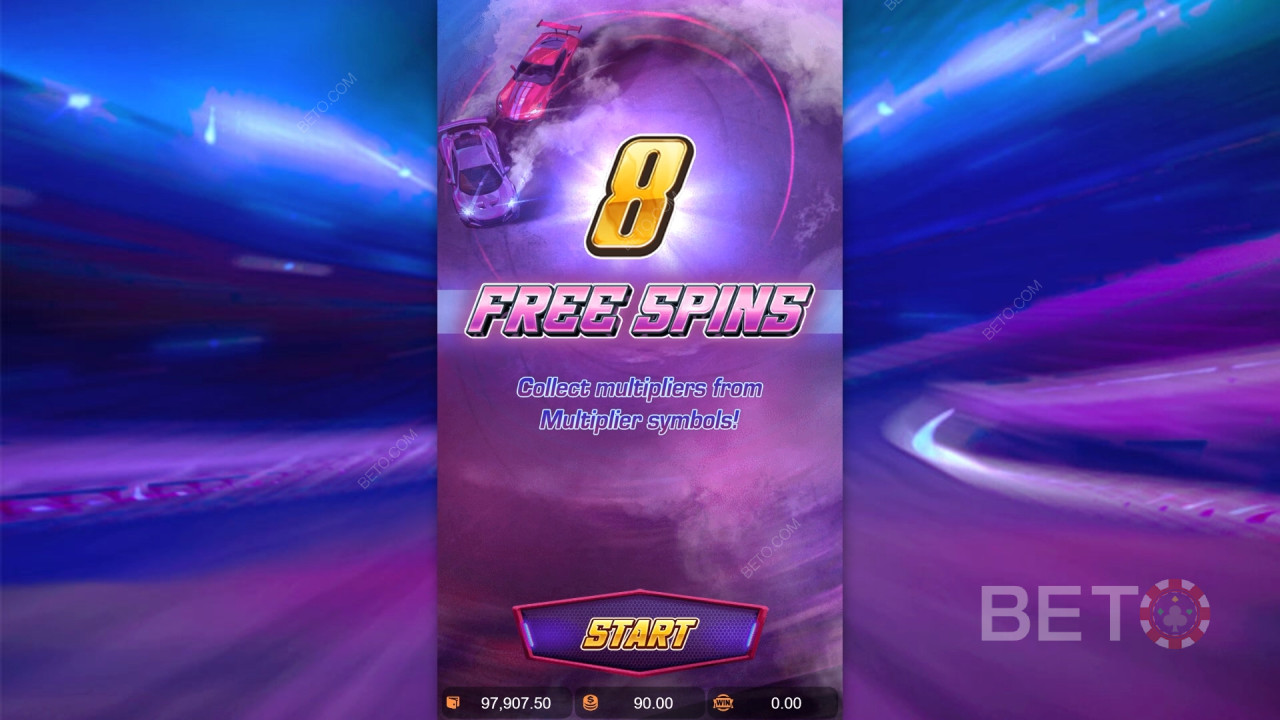 Vysvětlení bonusových funkcí v aplikaci Speed Winner od PG Soft