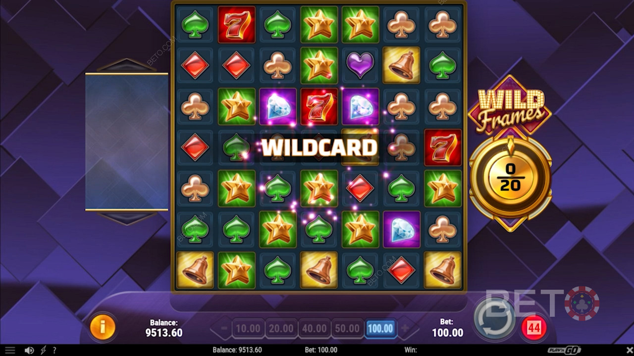 Bonus Wildcard v online slotu Wild Frames