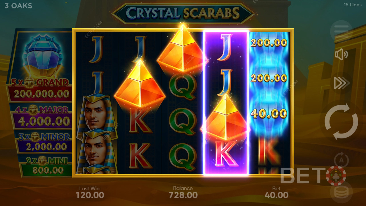 Crystal Scarabs Recenze podle BETO Slots