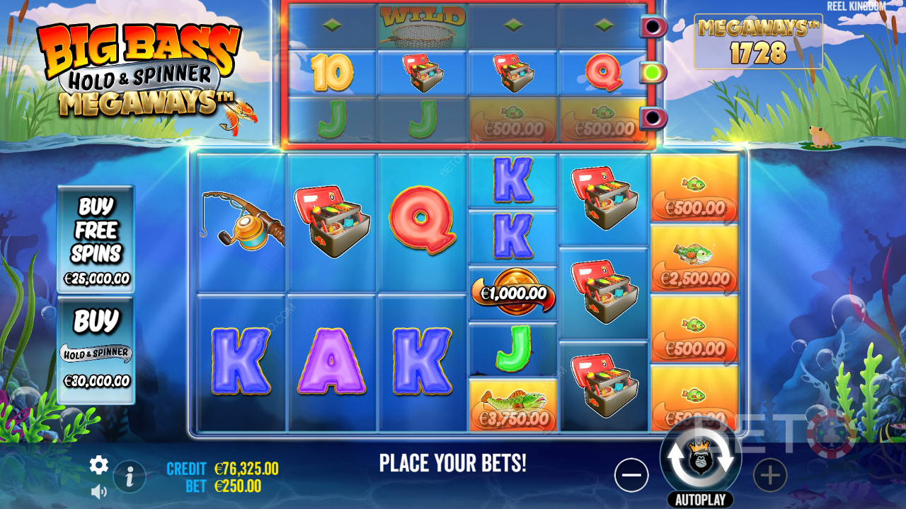 Vysvětlení bonusových funkcí v Big Bass Hold a Spinner Megaways od Reel Kingdom
