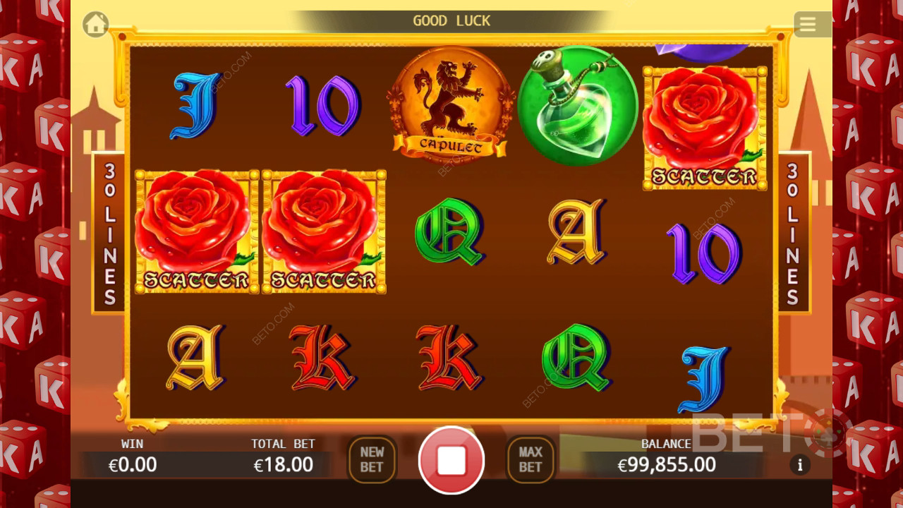 Romeo a Julie Recenze podle BETO Slots
