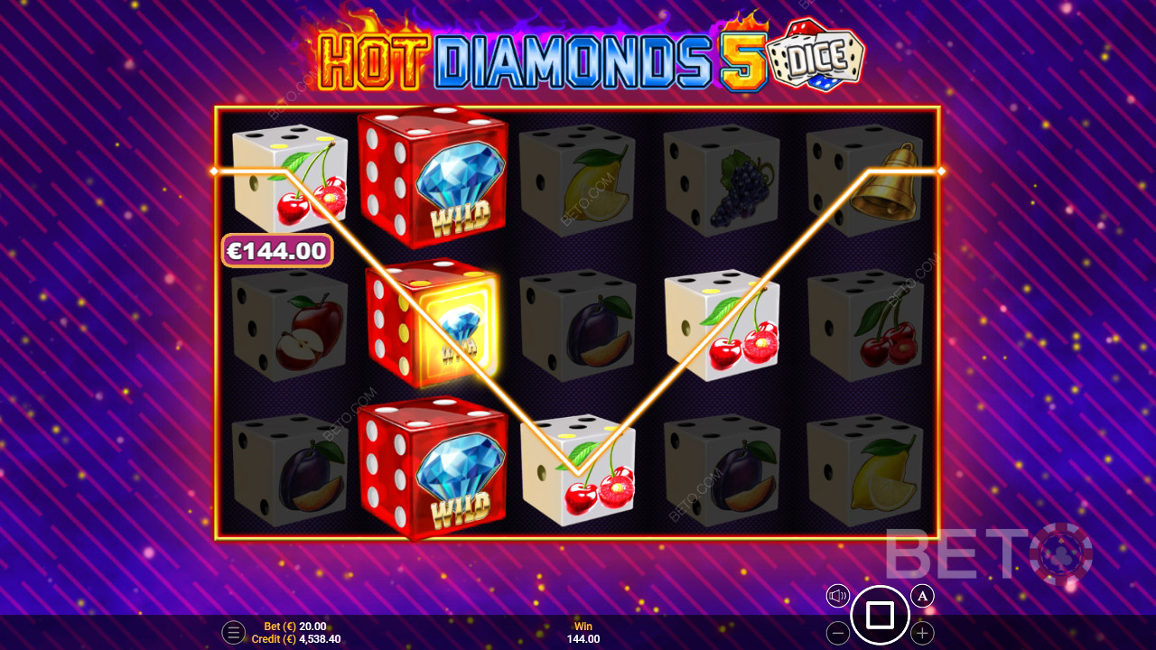 Hot Diamonds 5 Dice Recenze podle BETO Slots