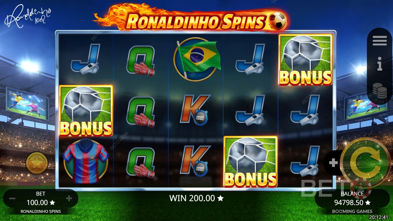 Ronaldinho Spins Hrát Zdarma