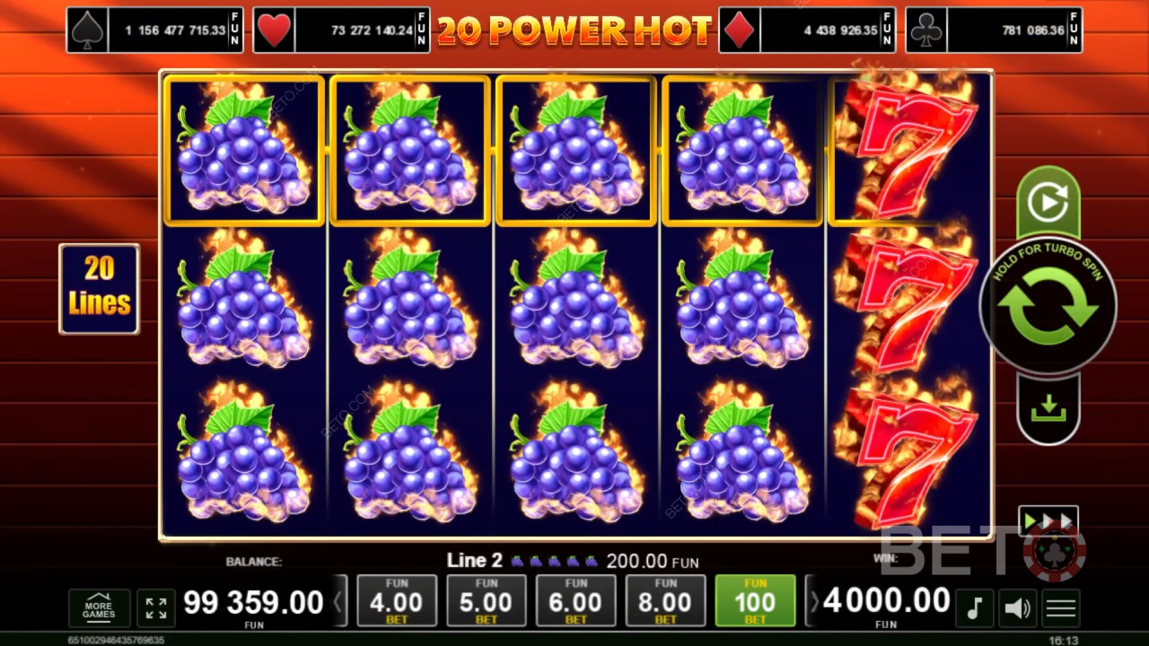 20 Power Hot Recenze podle BETO Slots