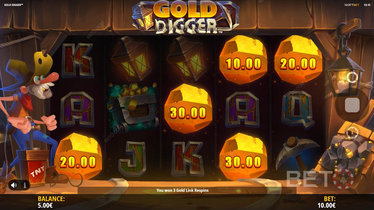 Vysoký výherní potenciál hry Gold Digger