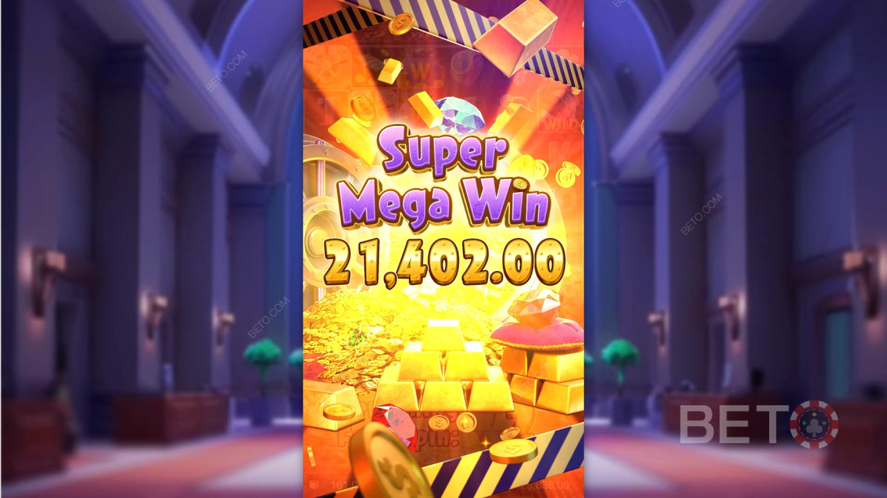 Vyhrajte 2 500x svou sázku v online automatu Wild Heist Cashout!