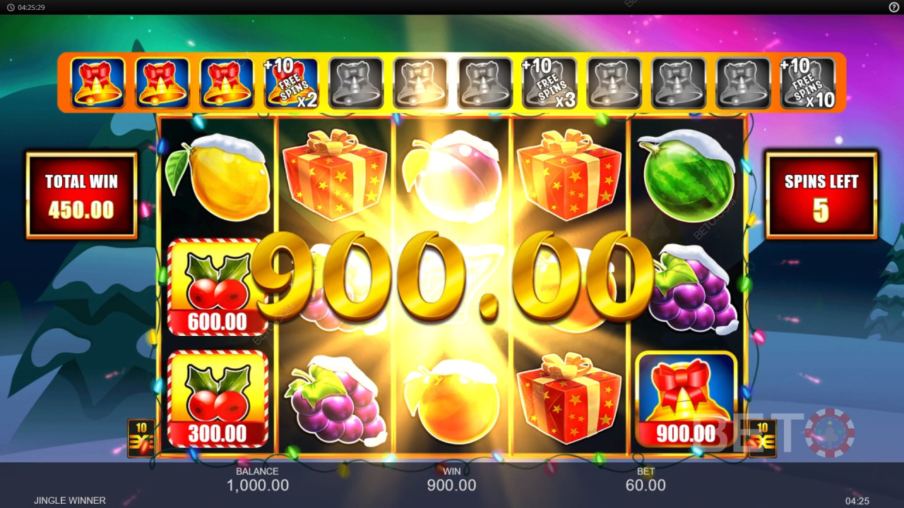Vyhrajte 3 333x svou sázku ve slotu Jingle Winner!