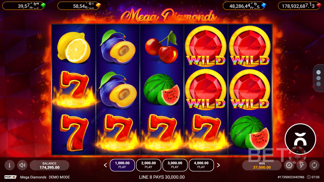 Mega Diamonds (Popok Gaming) Hrát Zdarma