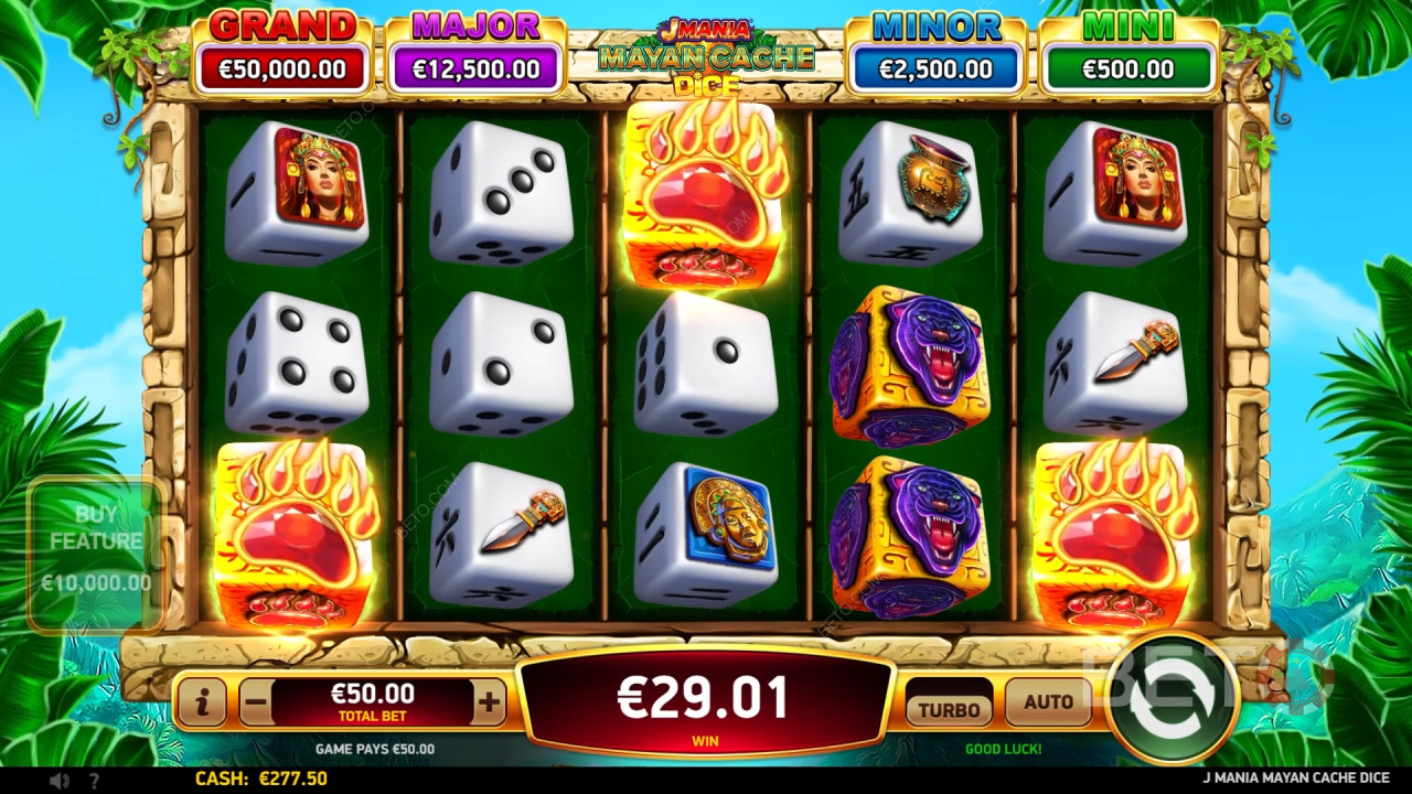 J Mania Mayan Cache Dice Hrát Zdarma